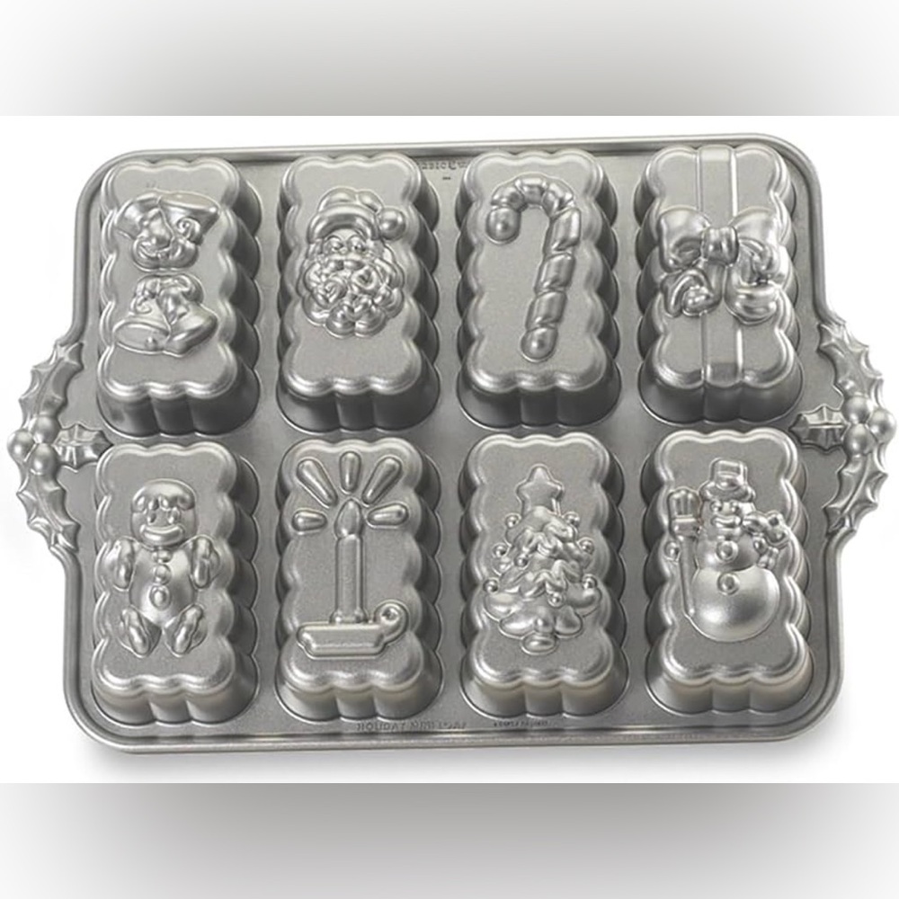 Nordic Ware‎ Holiday Mini Loaves Pan EUC